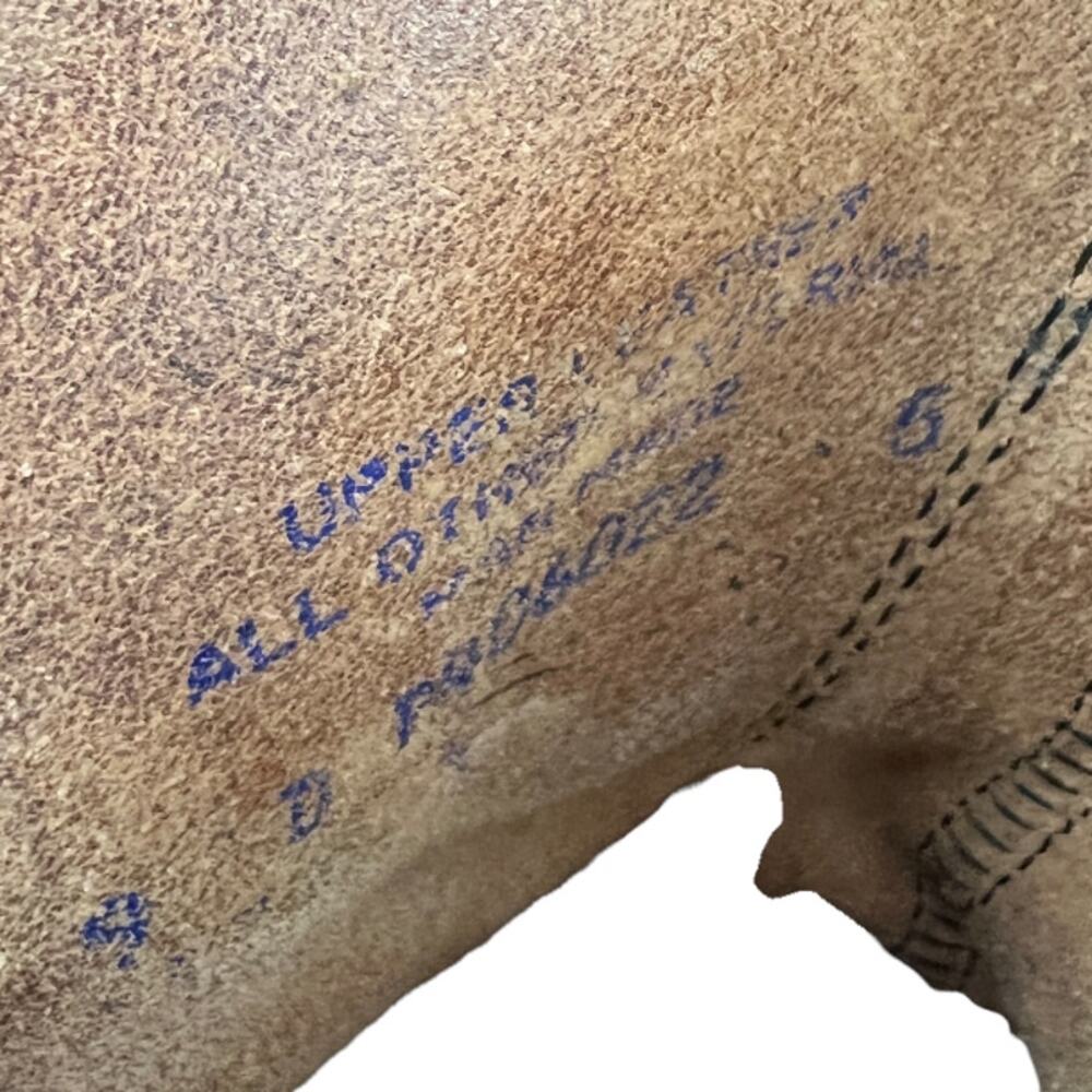 HH Brand Double H 975 Military Combat Jump Boots Cap Toe Upper Leather USA 9 1/2 - Picture 11 of 12